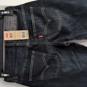 LEVI's Adjustable Waistband Slim Straight Leg Jeans